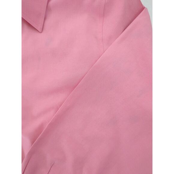 Coldwater Creek Pink Button Up Cotton Tailored Fit Blouse Womens Size 1X (16-18) - Picture 4 of 8